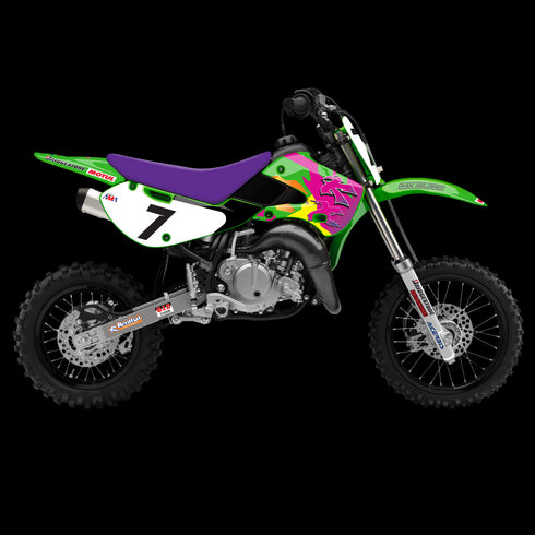 KX 65 2000 - 2025 Kawasaki Full Graphics Kit - KX Retro Classics