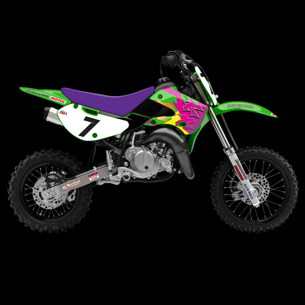 KX 65 2000 - 2025 Kawasaki Full Graphics Kit - KX Retro Classics