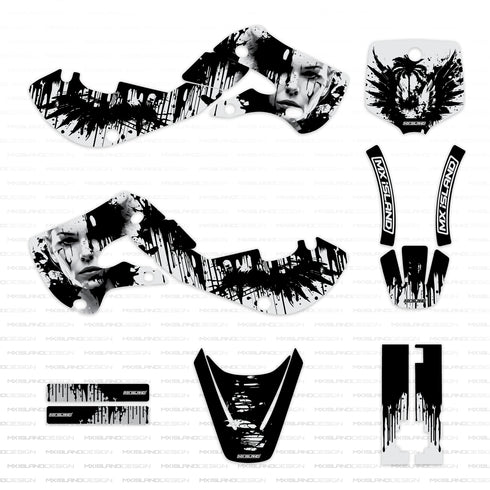KX 65 2000 - 2025 Kawasaki Graphics Kit - Angel Hart