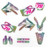 CMYK Halftone CMYK Honda Full Graphics Kit