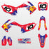Factory CR: YELLOW/BLUE/RED Honda Full Graphics Kit