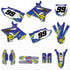 Rockstar: ACID YELLOW/CYAN BLUE Yamaha Full Graphics Kit