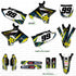Rockstar: YELLOW/CYAN BLACK Yamaha Full Graphics Kit