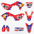 Factory CR Yellow/Blue/Red Honda Full Graphics Kit