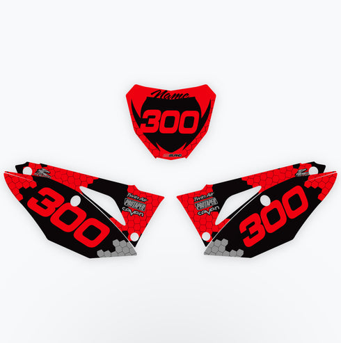 SERIE X-5: Kit gráficos de matrícula Honda