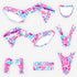 Night Rider Magenta/Cyan White Honda Full Graphics Kit