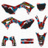 Night Rider Red/Cyan Black Honda Full Graphics Kit