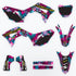 Night Rider Magenta/Cyan (Black) Honda Full Graphics Kit