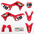 Woody: BLACK/RED Honda Full Graphics Kit