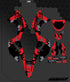 Venom Red/Grey Honda Full Graphics Kit
