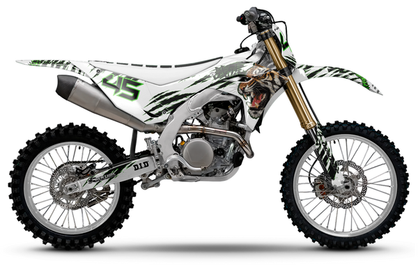 Zhanhu Black/White Kawasaki Full Graphics Kit