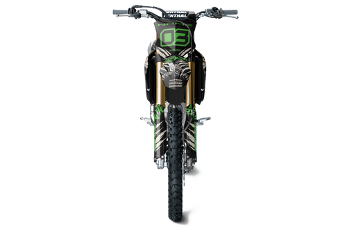 Zhanhu Black/Green Kawasaki Full Graphics Kit