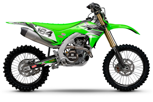 Factory Black/Green Kawasaki Full Graphics Kit