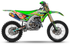 JET FIGHTER: Kit de gráficos completo Kawasaki VERDE AZUL/GRIS