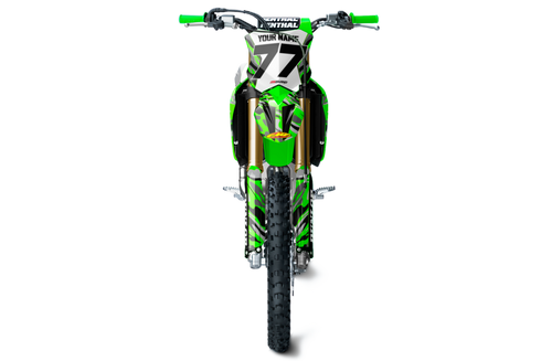 Jetfighter Green/Black Kawasaki Full Graphics Kit
