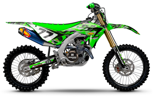 Jetfighter Green/Black Kawasaki Full Graphics Kit