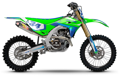 S-ONE: Kit gráfico completo Kawasaki AMARILLO/VERDE