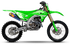 Velocity White/Green Kawasaki Full Graphics Kit