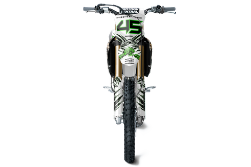 Zhanhu Black/White Kawasaki Full Graphics Kit
