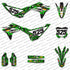 ISLAND STRIKE: BLACK/GREEN Kawasaki Full Graphics Kit