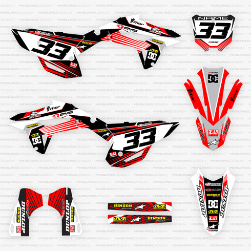 Ridgeline Red/Grey Honda Full Graphics Kit