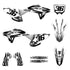 Platen White/Black Honda Full Graphics Kit