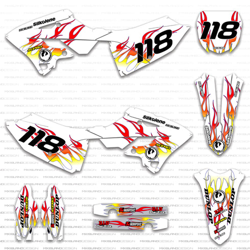 Flame: Snow Yamaha Full Graphics Kit