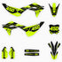 Geo Camo Highlighter Yellow Kawasaki Full Graphics Kit