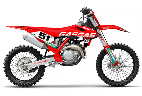 FACTORY 24: RED/BLACK GasGas Full Graphics kit