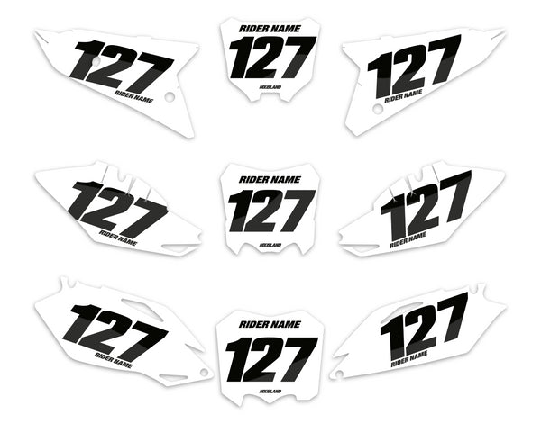 Mx Island PUREFORM: KTM Number Plate Graphics kit — fits KTM®