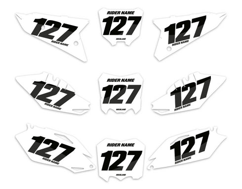 PUREFORM: Yamaha Number Plate Graphics kit