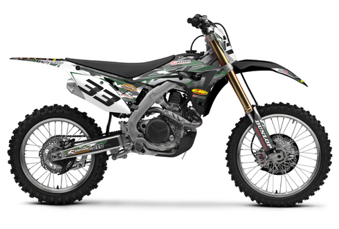 Jet Fighter: Army Green/Grey Honda Full Graphics Kit
