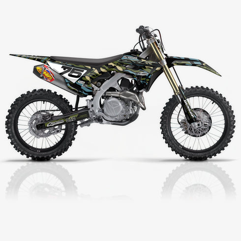 Liberty Recon Dark Olive/Dusty Blue Honda Full Graphics Kit