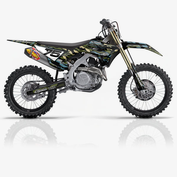Liberty Recon Dark Olive/Dusty Blue Honda Full Graphics Kit