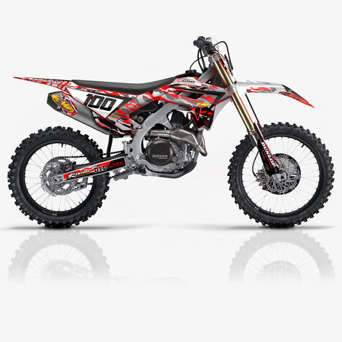 Jet Fighter Camo Red/Grey Honda Full Graphics Kit