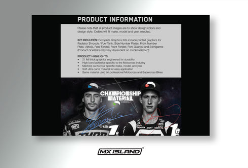 Honda CRF450R Podium Graphics Kit (2009-2012) – White & Black Color Scheme