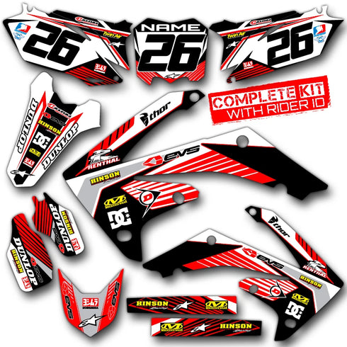 Ridgeline: Red/Grey Honda Full Graphics Kit