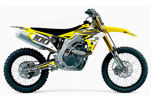 FACTORY: BLACK/YELLOW Suzuki Full Graphics Kit