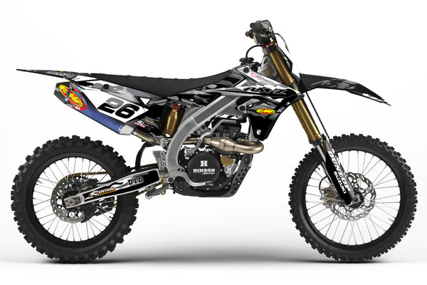 JET FIGHTER: WHITE/BLACK Suzuki Full Graphics Kit