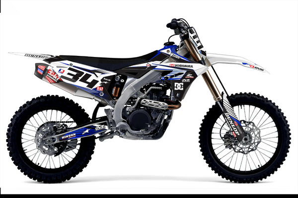 RIDGELINE: WHITE / DARK BLUE Suzuki Full Graphics Kit