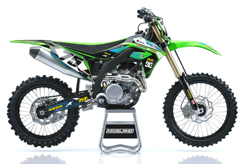RIDGELINE: Kit de gráficos completo Kawasaki VERDE/AZUL