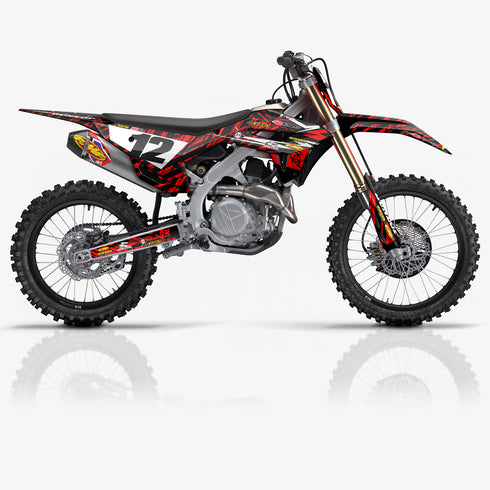 Island Strike Black/Red Honda Full Graphics Kit