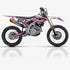 JET FIGHTER: Kit de gráficos completo Honda MAGENTA/GRIS