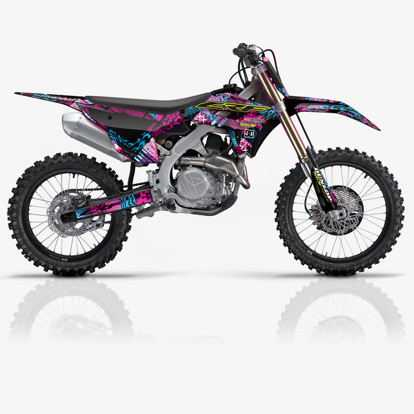 Night Rider Magenta/Cyan Black Honda Full Graphics Kit