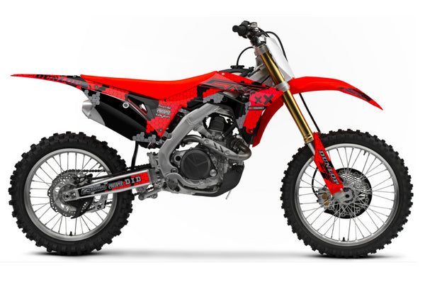 VENOM: RED/GREY Honda Full Graphics kit