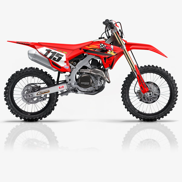 Woody Black/Red Honda Full Graphics Kit