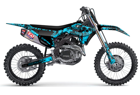 BONECRUSHER: TEAL/BLACK Full Graphics kit