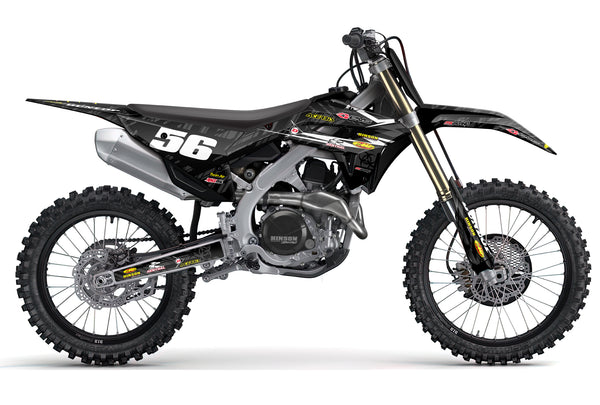 ISLAND STRIKE: BLACK/GREY Honda Full Graphics Kits