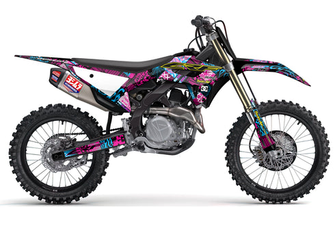 Night Rider Magenta/Cyan (Black) Honda Full Graphics Kit