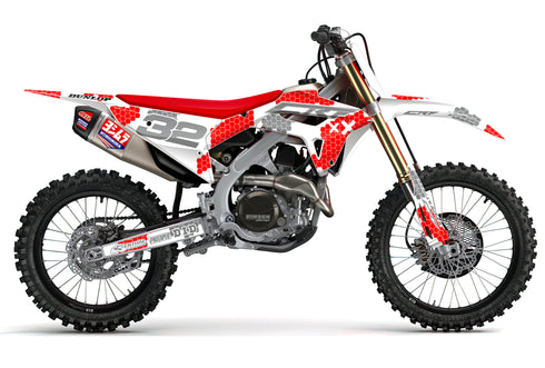 Venom White/Grey Honda Full Graphics Kit